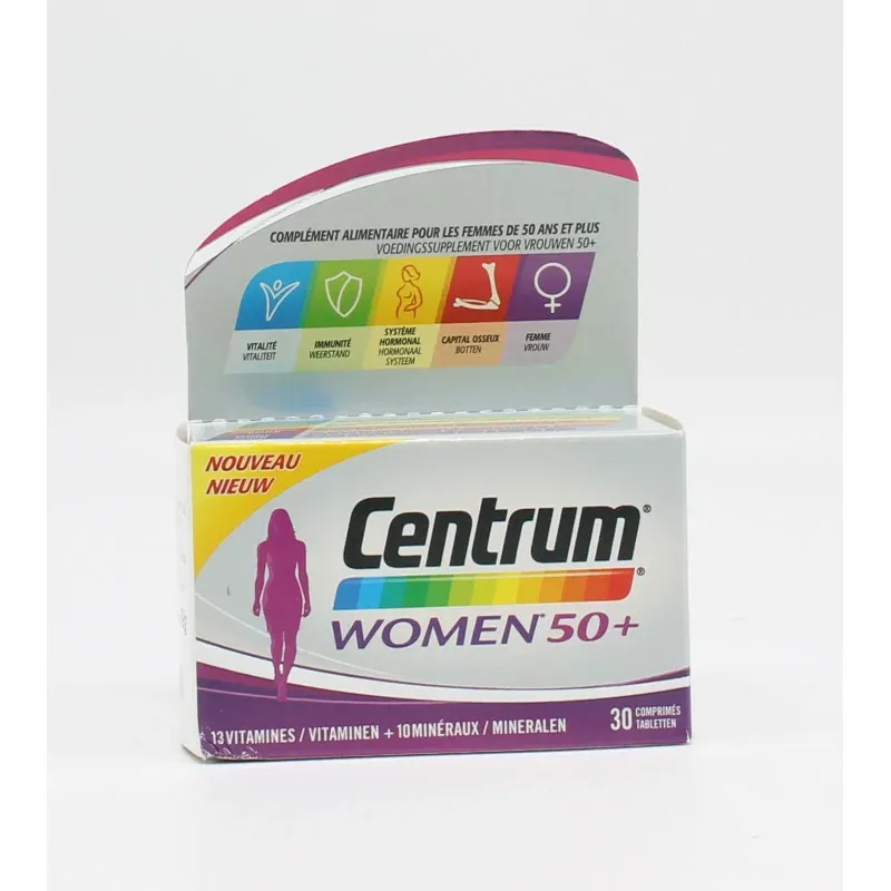 Centrum Women 50+ 30 comprimés - Univers Pharmacie