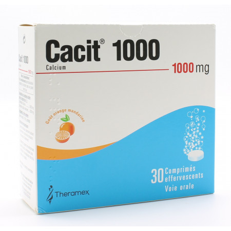 Cacit 1000mg 30 comprimés effervescents - Univers Pharmacie