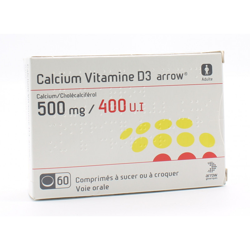 Calcium Vitamine D3 Arrow 60 comprimés - Univers Pharmacie