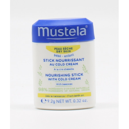 Mustela Cold Cream Stick Nourrissant 9,2g - Univers Pharmacie