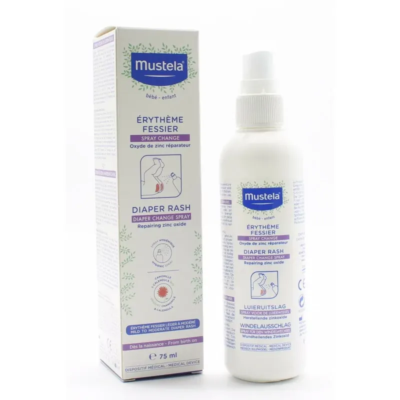 Mustela Spray Change Erythème Fessier 75ml - Univers Pharmacie