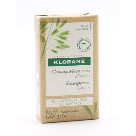 Klorane Shampoing Solide à l'Avoine 80g - Univers Pharmacie