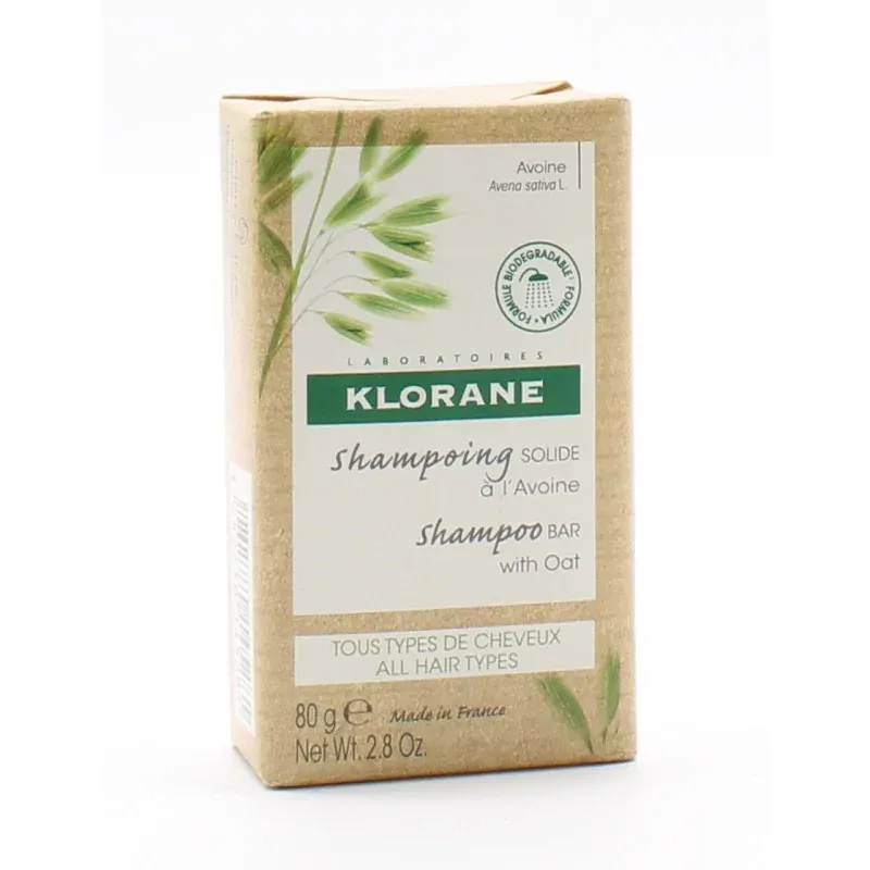 Klorane Shampoing Solide à l'Avoine 80g - Univers Pharmacie