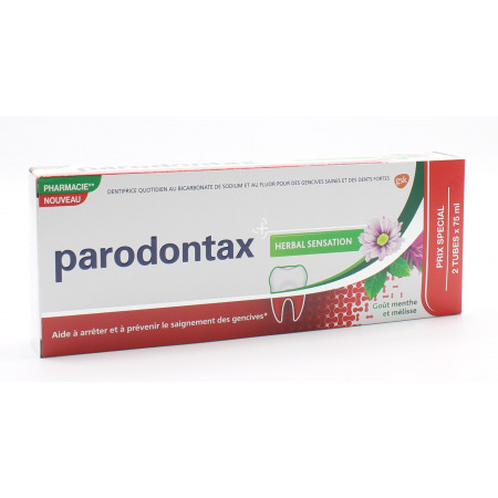 Parodontax Dentifrice Herbal Sensation 2X75ml - Univers Pharmacie