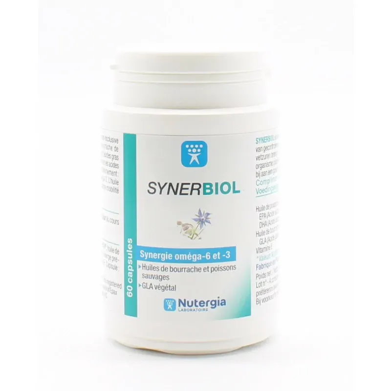 Nutergia SynerBiol 60 capsules - Univers Pharmacie