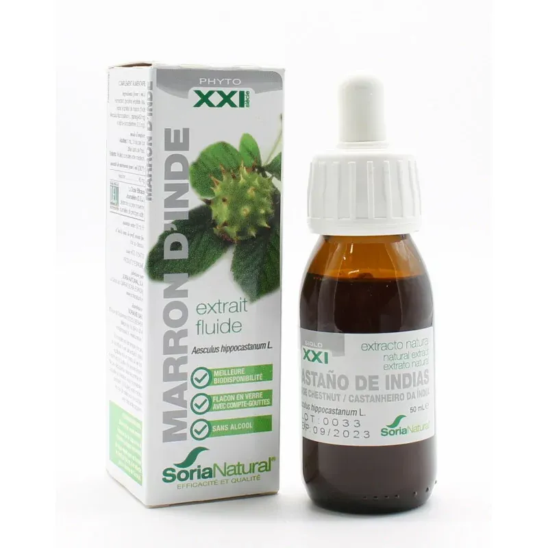 Soria Natural Marron d'Inde Extrait Fluide 50ml - Univers Pharmacie