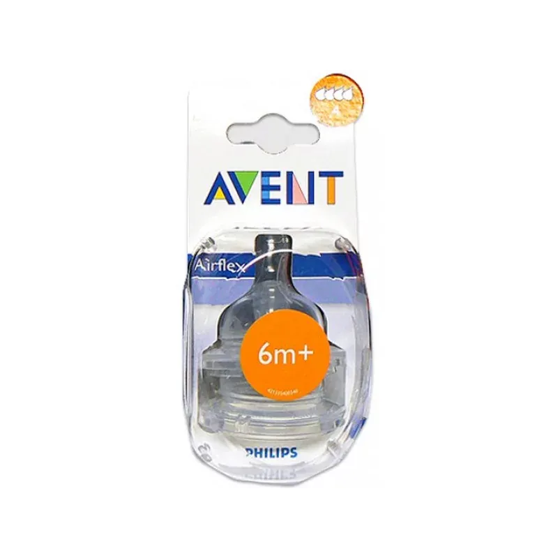 Tétine Avent Classic+ débit rapide 6M+ Philips X2 - Univers Pharmacie
