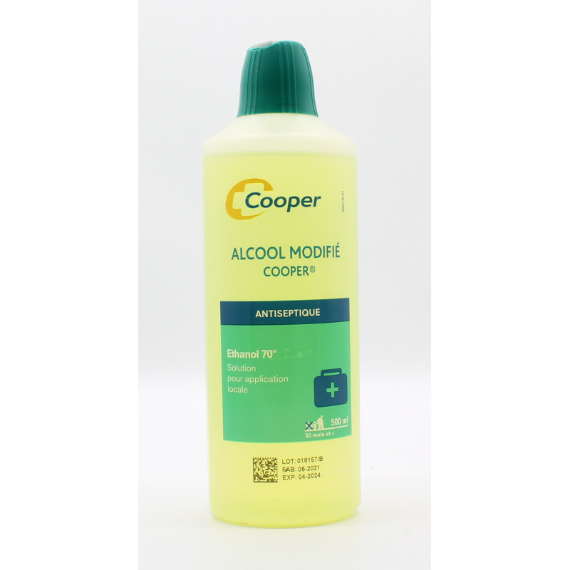 Cooper Alcool Modifié 500ml - Univers Pharmacie Cooper Alcool Modifié 500ml - Univers Pharmacie