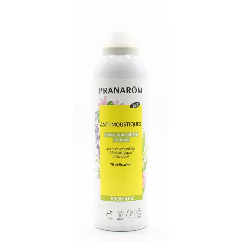 Pranarôm Aromapic Bio Spray Anti-moustiques Atmosphère et Tissus 150ml - Univers Pharmacie