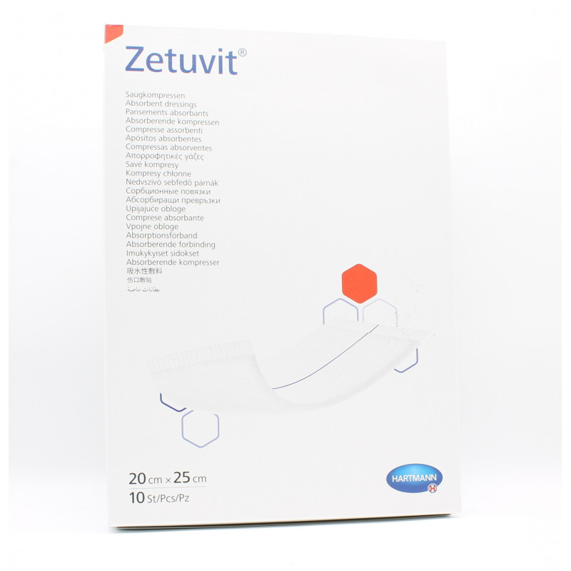 Zetuvit Pansements Absorbants 20X25cm 10 pièces Zetuvit Pansements Absorbants 20X25cm 10 pièces
