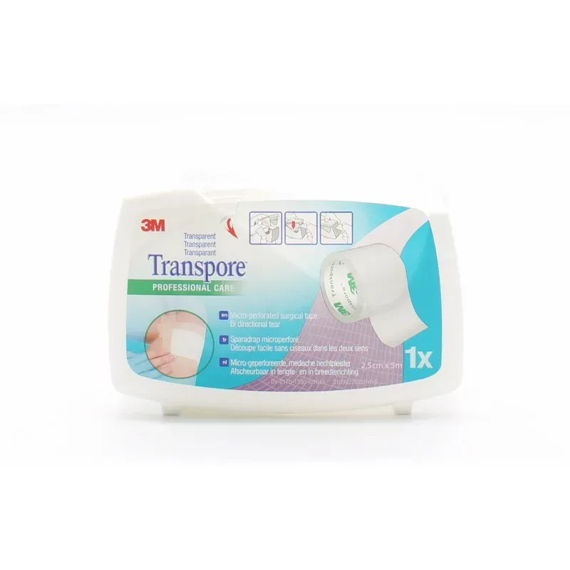 3M Transpore Sparadrap Microperforé 2,5cmX5m - Univers Pharmacie