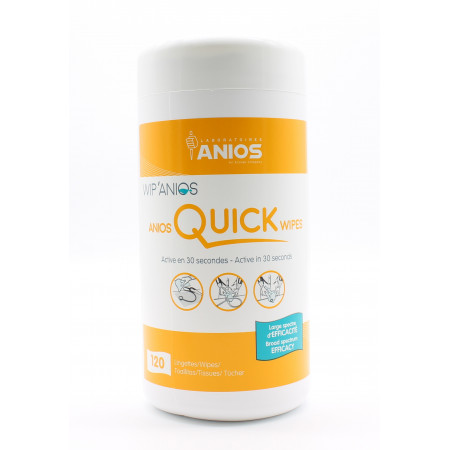 Anios Quick Wipes 120 Lingettes - Univers Pharmacie