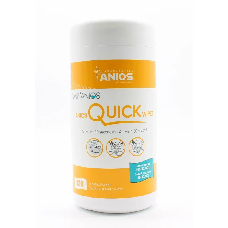 Anios Quick Wipes 120 Lingettes - Univers Pharmacie