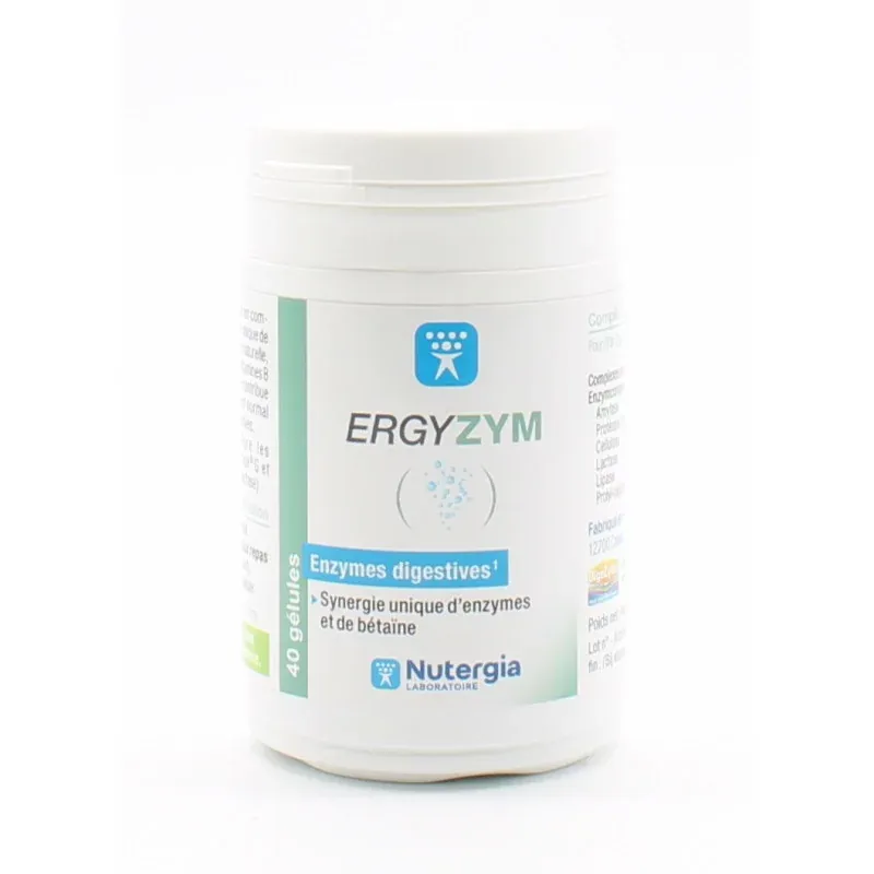 Nutergia ErgyZym 40 gélules - Univers Pharmacie