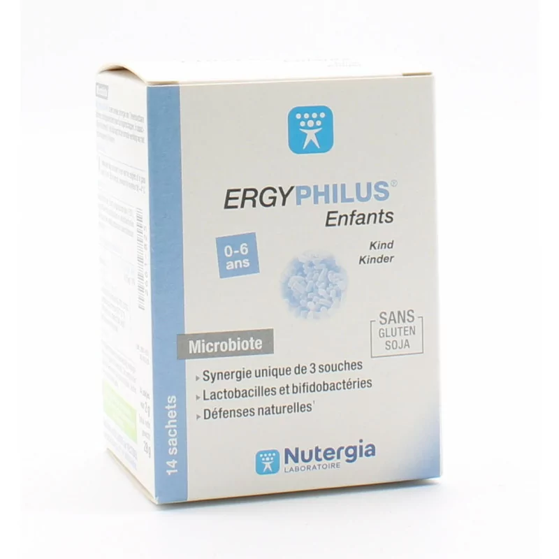 Nutergia - Ergyphilus Enfant - Probiotiques pour équilibrer la