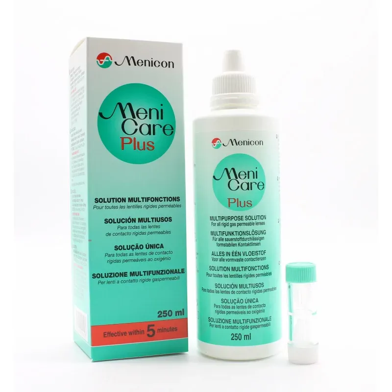 Menicon MeniCare Plus Solution Multifonctions 250ml - Univers Pharmacie