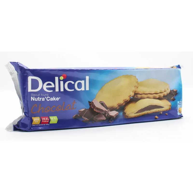 Delical Nutra'Cake Chocolat 405g - Univers Pharmacie