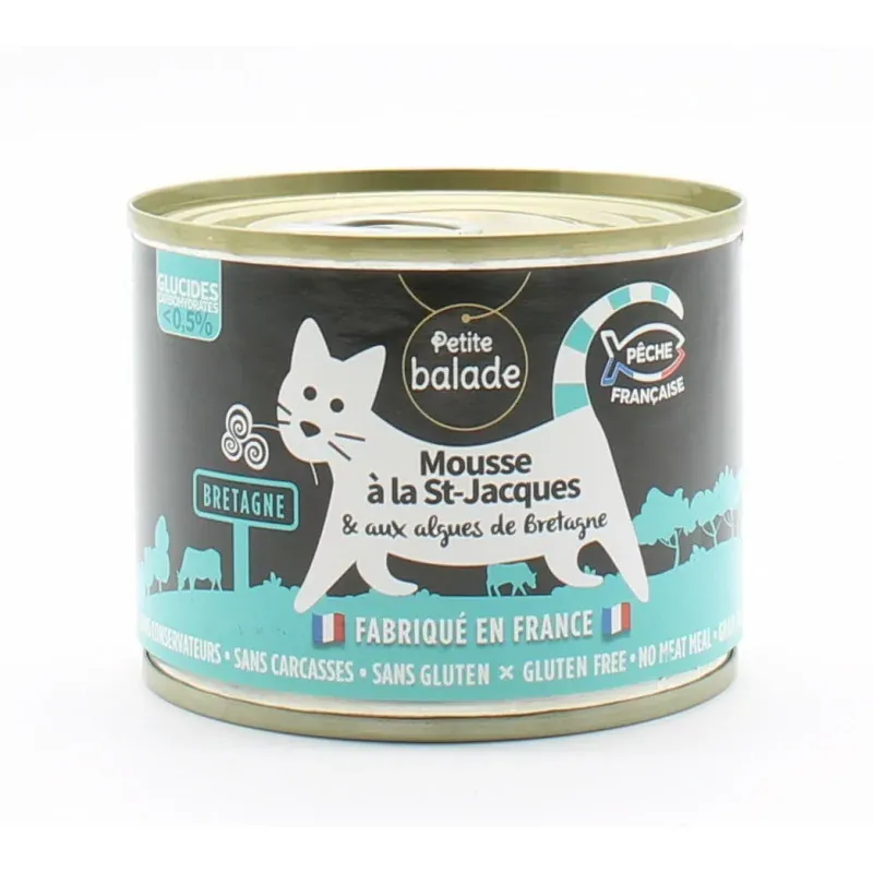 Petite Balade Mousse à la St-Jacques Chat 200g