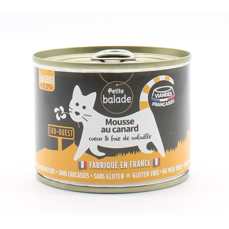 Petite Balade Mousse au Canard Chat 200g Petite Balade Mousse au Canard Chat 200g
