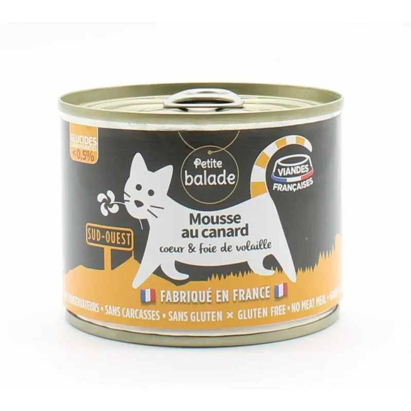 Petite Balade Mousse au Canard Chat 200g