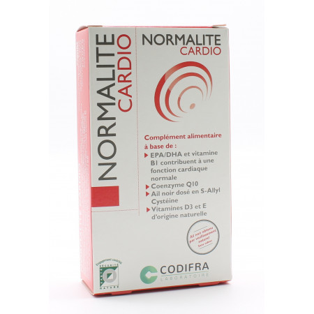 Normalite Cardio 30 capsules - Univers Pharmacie