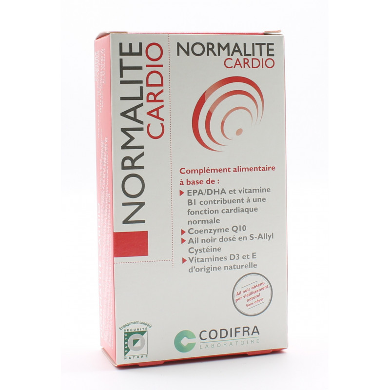 Normalite Cardio 30 capsules - Univers Pharmacie Normalite Cardio 30 capsules - Univers Pharmacie
