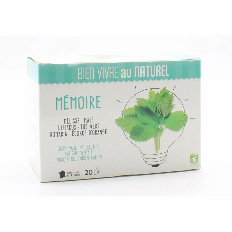 Bien Vivre au Naturel Mémoire Tisane 20 sachets
