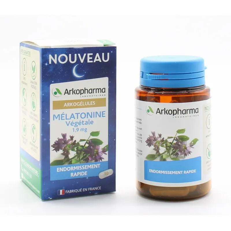 Arkopharma Arkogélules Mélatonine Végétale 1,9mg 30 gélules - Univers Pharmacie