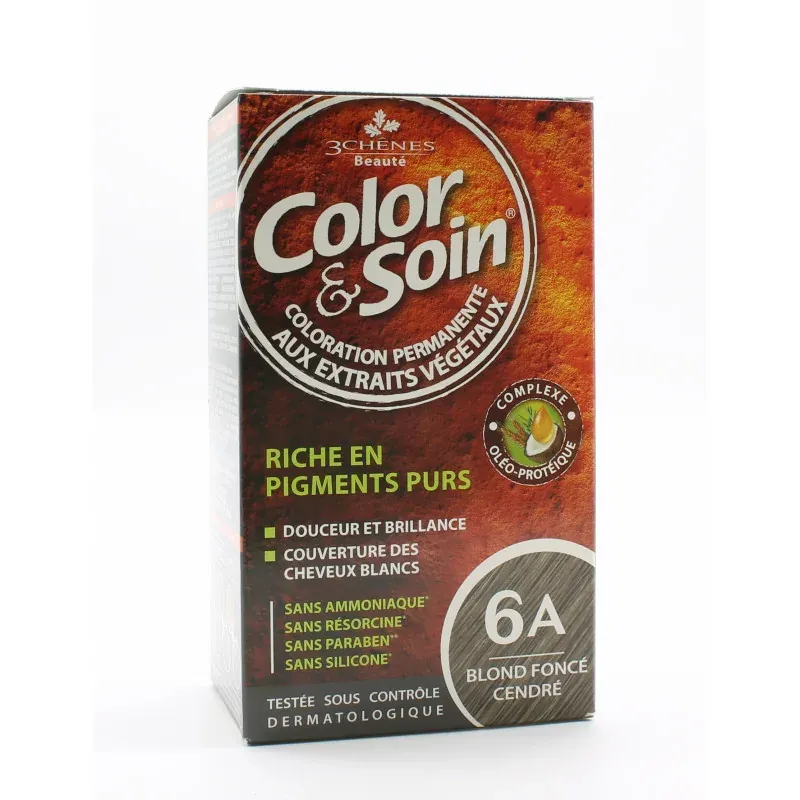 3 Chênes Color&Soin Coloration Permanente 6A Blond Foncé Cendré