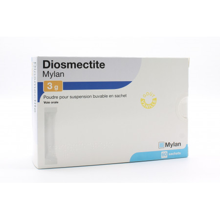 Diosmectite 3g Mylan 60 sachets - Univers Pharmacie