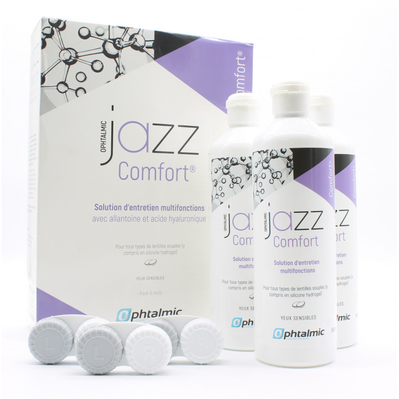 Jazz Comfort Solution d'Entretien Multifonctions 3X360ml - Univers Pharmacie