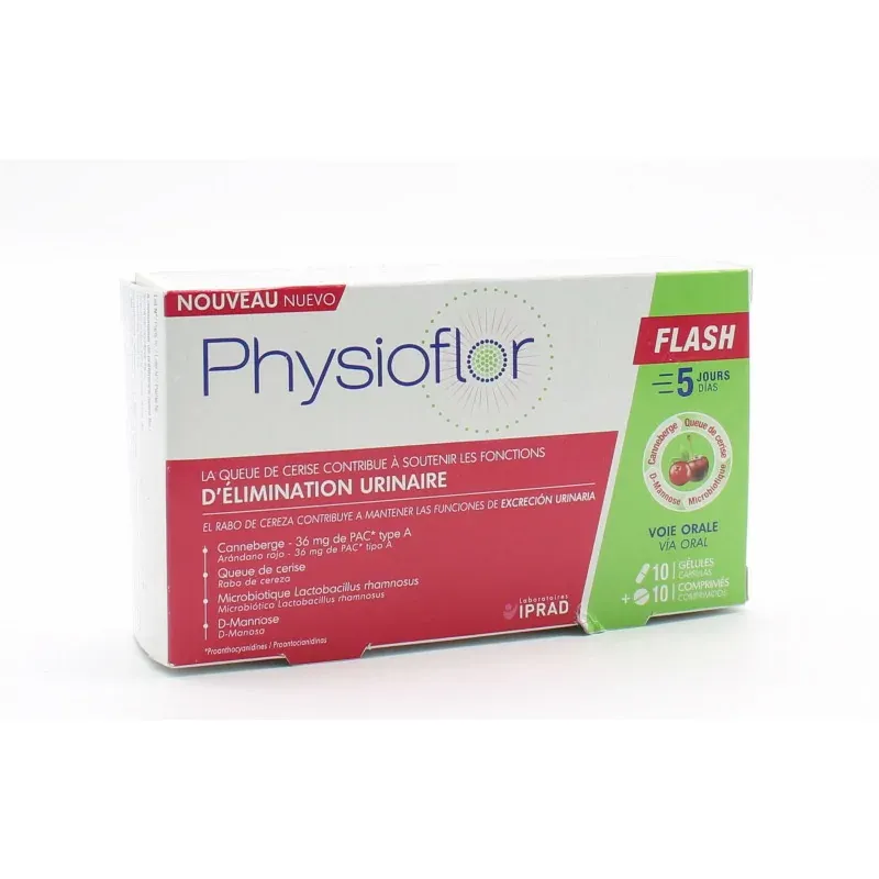 Physioflor Flash 10 gélules + 10 comprimés