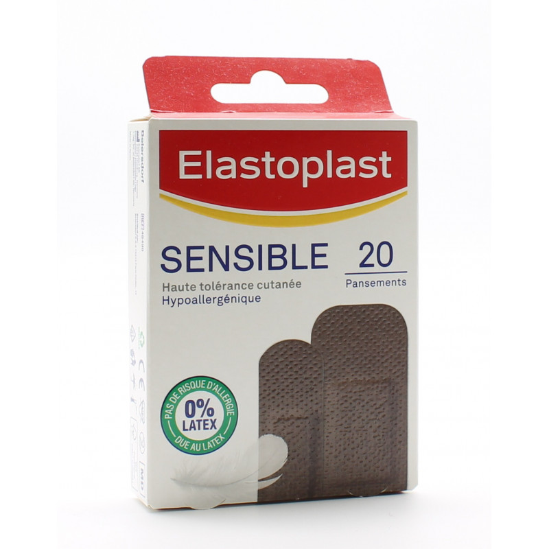 Elastoplast Sensible Pansements Noirs X20 - Univers Pharmacie