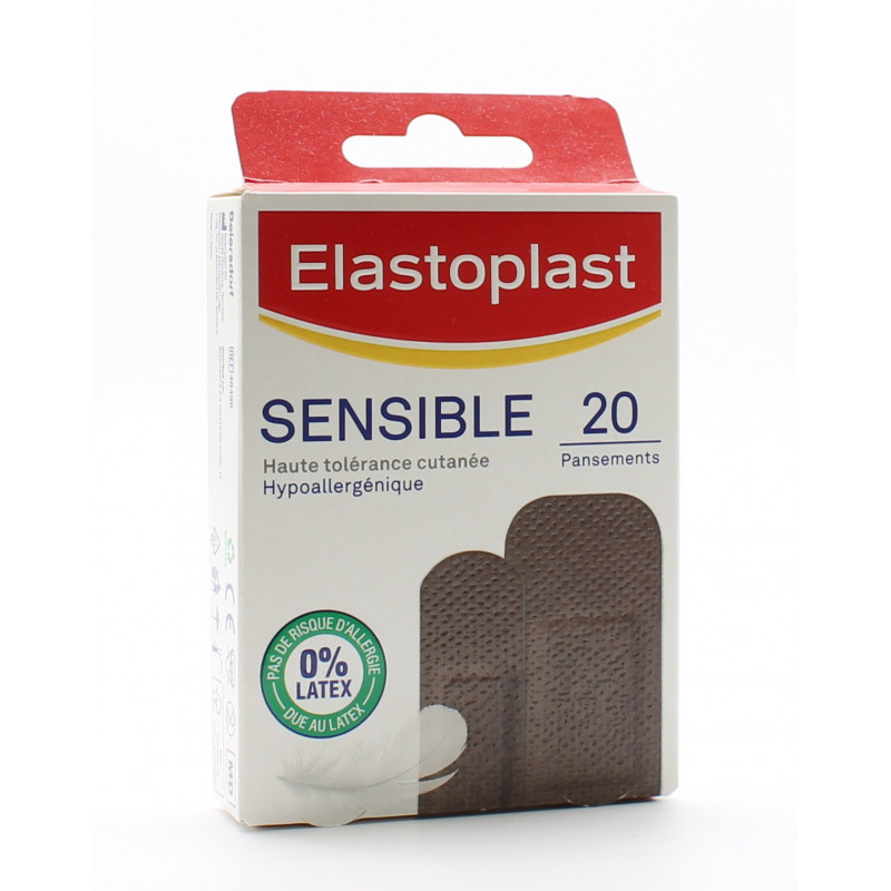 Elastoplast Sensible Pansements Noirs X20 - Univers Pharmacie Elastoplast Sensible Pansements Noirs X20 - Univers Pharmacie