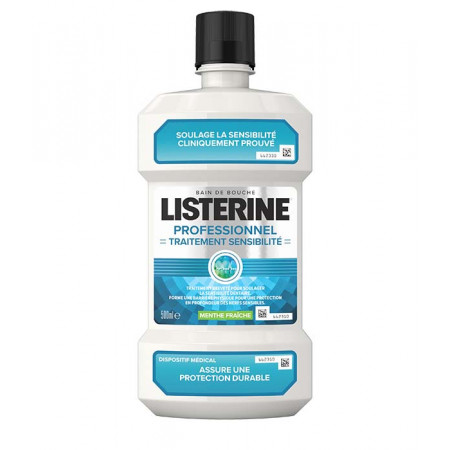 Listerine Traitement Sensibilité Bain de Bouche 500ml - Univers Pharmacie