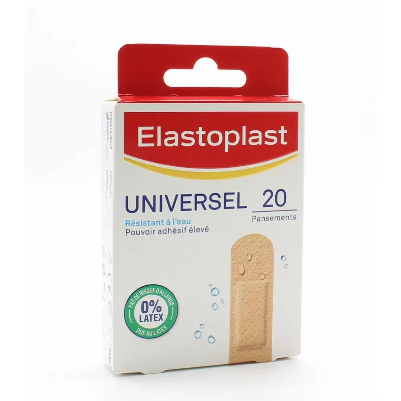 Elastoplast Universel Résistant à l'Eau 20 pansements - Univers Pharmacie