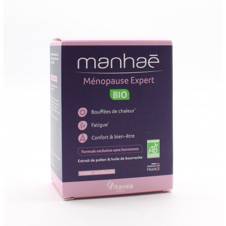 Manhaé Ménopause Expert Bio 60 gélules - Univers Pharmacie