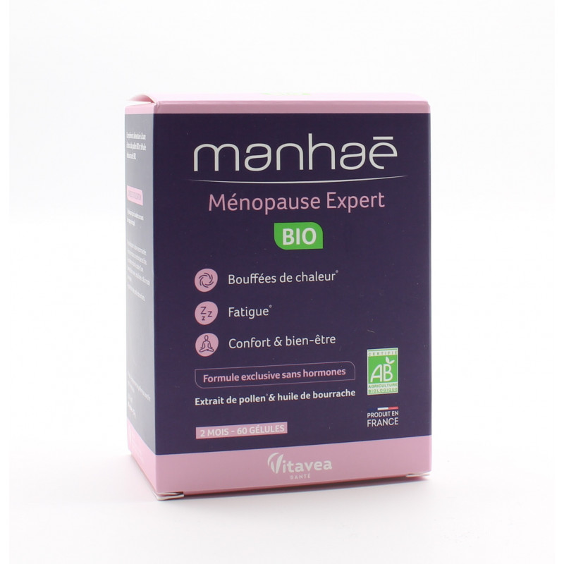 Manhaé Ménopause Expert Bio 60 gélules - Univers Pharmacie Manhaé Ménopause Expert Bio 60 gélules - Univers Pharmacie