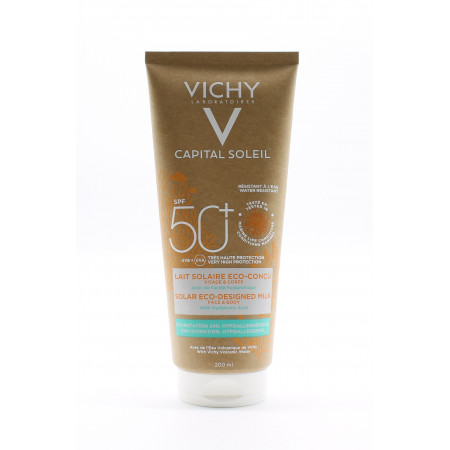 Vichy Capital Soleil 50SPF+ Lait Solaire Eco-conçu 200ml - Univers Pharmacie