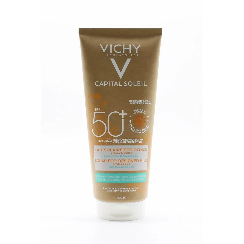 Vichy Capital Soleil 50SPF+ Lait Solaire Eco-conçu 200ml - Univers Pharmacie