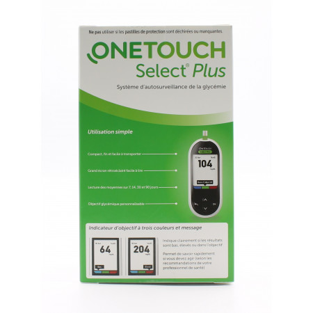One Touch Select Plus Lecteur de Glycémie - Univers Pharmacie