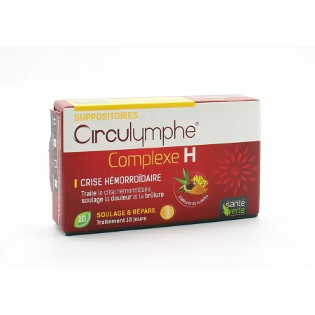 Santé Verte Circulymphe Complexe H 10 suppositoires - Univers Pharmacie