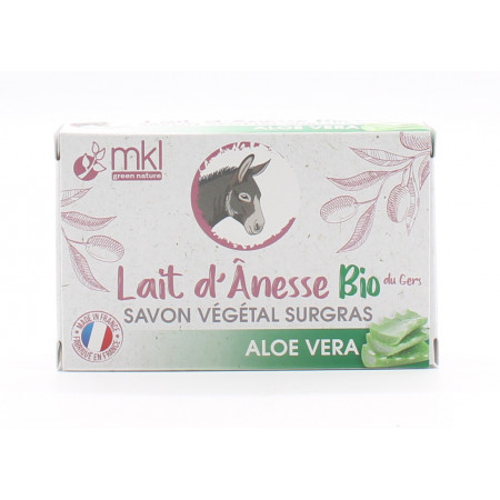 MKL Lait d'Ânesse Bio Savon Végétal Aloe Vera Bio...