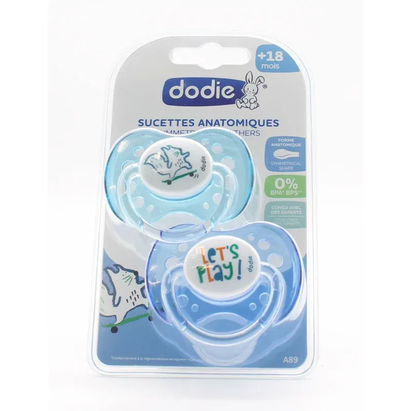 Dodie Sucette Anatomique +18mois X2