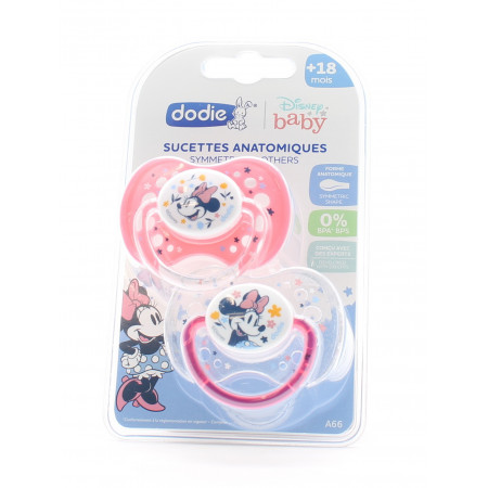 Dodie Sucettes Anatomiques Disney Baby +18 mois X2 - Univers Pharmacie