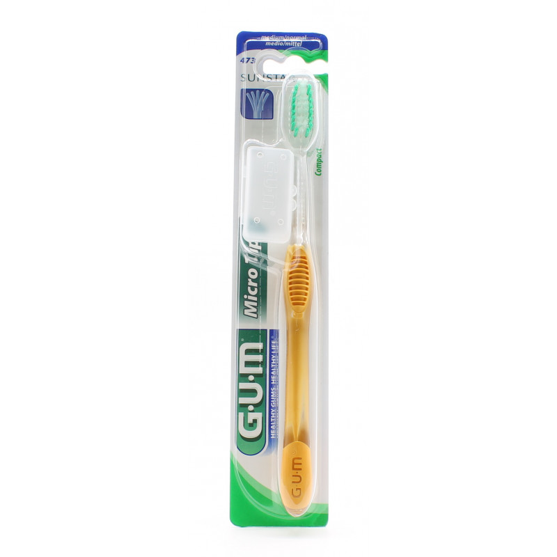 GUM 473 Brosse à Dents Micro Tip Medium - Univers Pharmacie