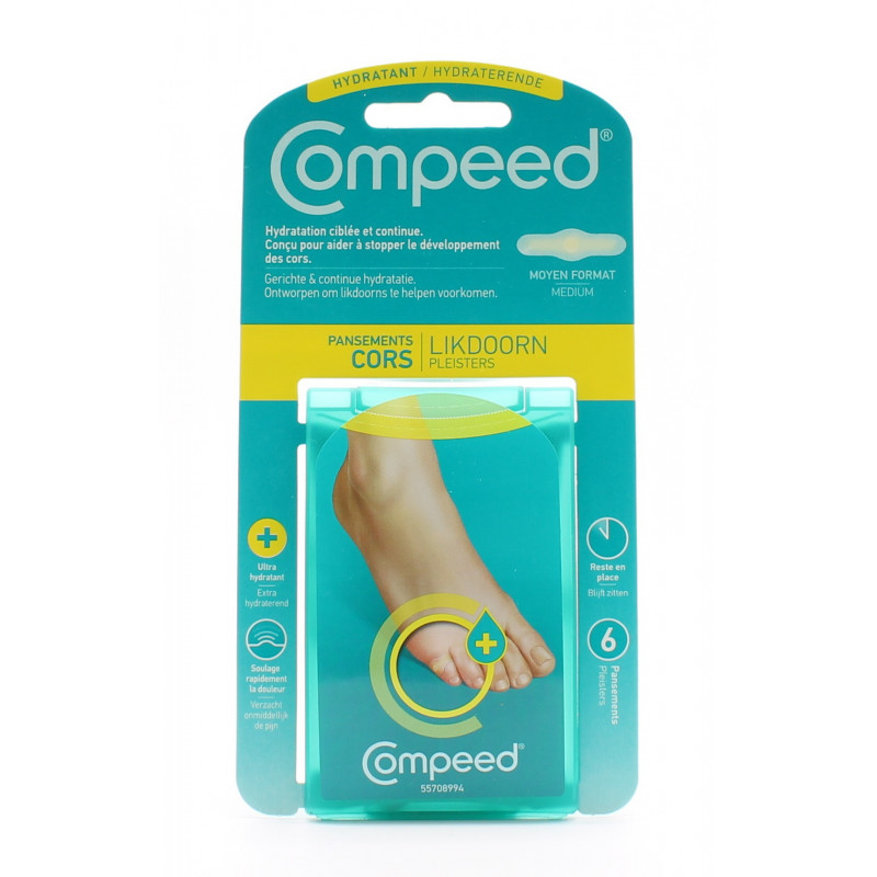 Compeed Pansements Cors Hydratants X6 - Univers Pharmacie Compeed Pansements Cors Hydratants X6 - Univers Pharmacie