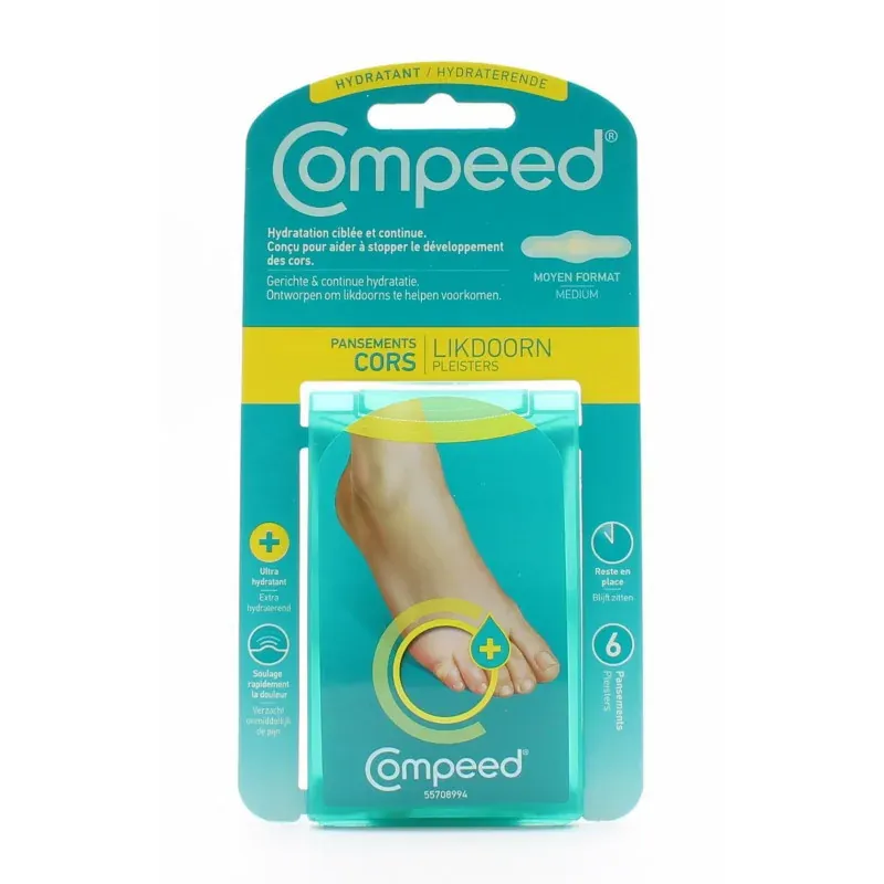 Compeed Pansements Cors Hydratants X6 - Univers Pharmacie