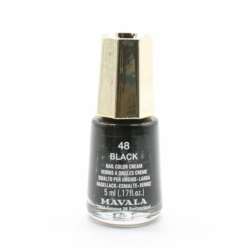 Mavala 48 Black Vernis à Ongles 5ml  -Univers Pharmacie