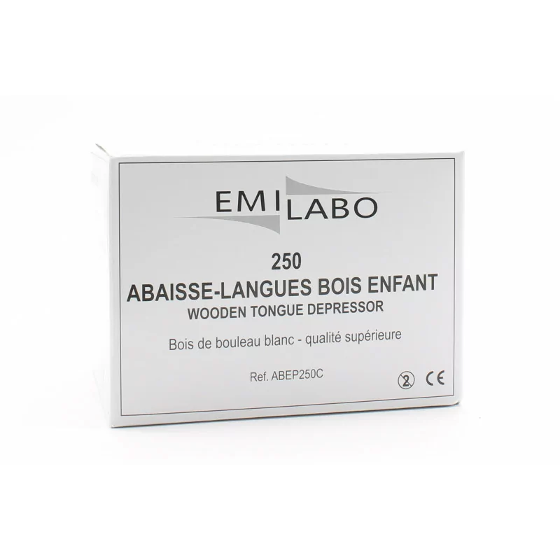 Emilabo Abaisse-langues Bois Enfant X250 - Univers Pharmacie